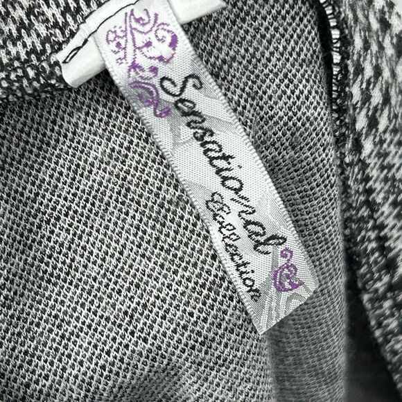 Sensational Collection Women's Large Skirt Mini Faux Wrap Tie Pull On Plaid - Picture 4 of 6